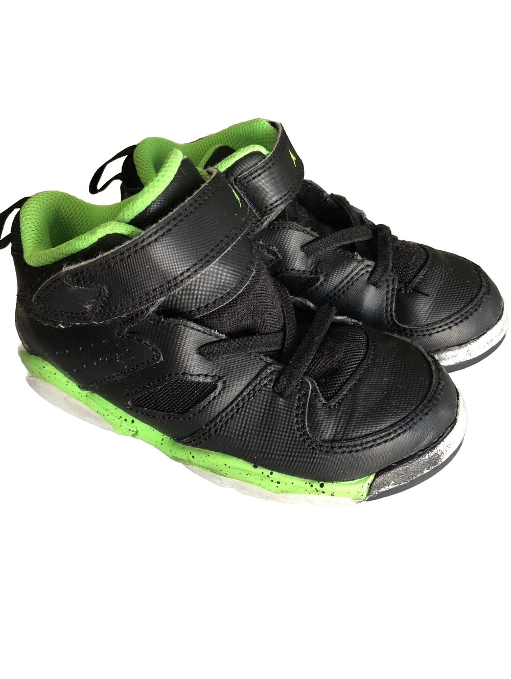 Nike Kids Air Jordan Flight Club 91 Shoes 10C Sneakers DM1687-003 Black NWOT